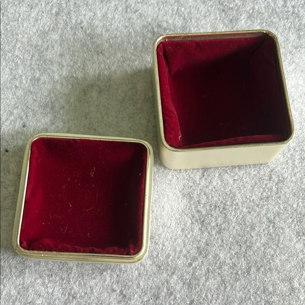 Vintage Silver Plated with Studs Trinket Box